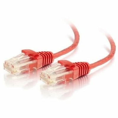On-Q Q-Series 28 AWG Cat6 Patch Cable, Red, 3 Ft