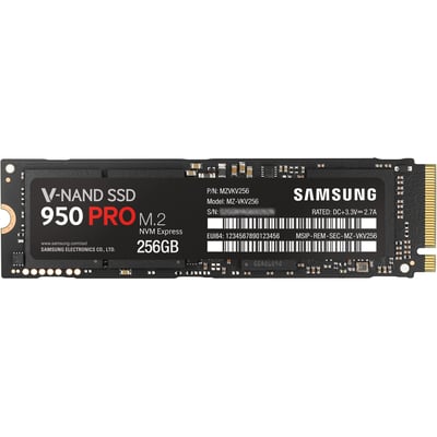 Samsung 950 PRO MZ-V5P256BW 256 GB Solid State Drive - M.2 2280 Internal - PCI Express (PCI Express 3.0 x4)