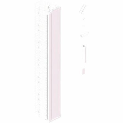 Ortronics MM20 Vertical Cable Manager with Door, 10" Wide, for 7 ft (45U) Rack, White