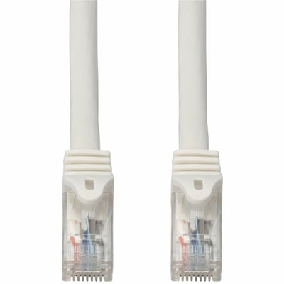 AddOn 14ft White CAT 6 PVC Ethernet Cable Snagless Easy Boot RJ-45 M/M