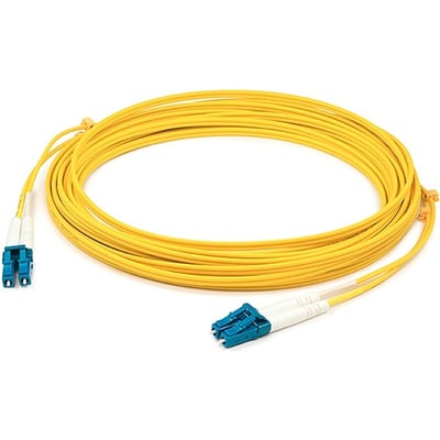 AddOn 74m LC to LC Yellow OS2 Duplex OFNP (Plenum-Rated) SMF Fiber Patch Cable