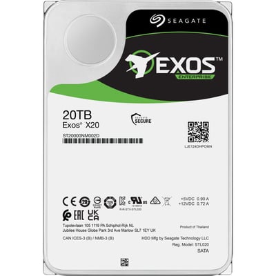 SEAGATE EXOS X20 512E/4KN SAS 12GBS 20TB 7200RPM 256MB ENT HDD