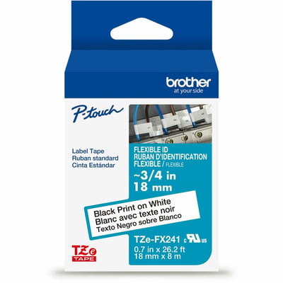 BLACK/WHITE FLEXIBLE ID 18MM
