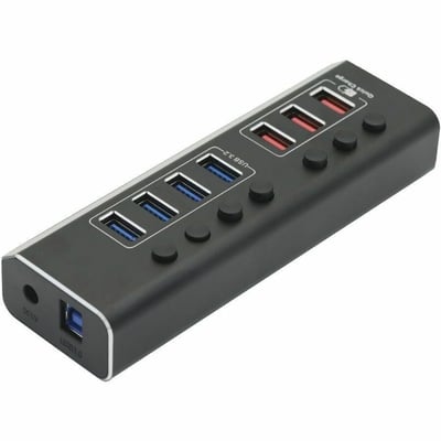 USBA 7 PORT DATA HUB WITH POWER- TAA COMPLIANT