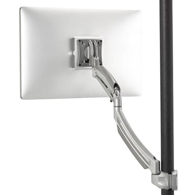 Chief Kontour Dynamic Pole Single Monitor Mount - For Displays 10-30" - Silver
