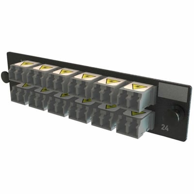ADPT PANEL OFP 12 KEYED LC DX 24F GRAY MOQ 1