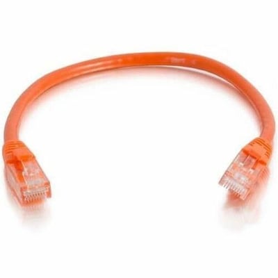 Quiktron Q-Series Patch Cords, Cat6, Booted, Orange, 50 Ft