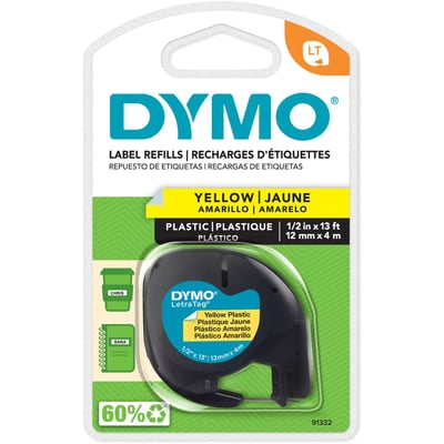 1/2INCH (12 MM) PLASTIC LETRATAG TAPE