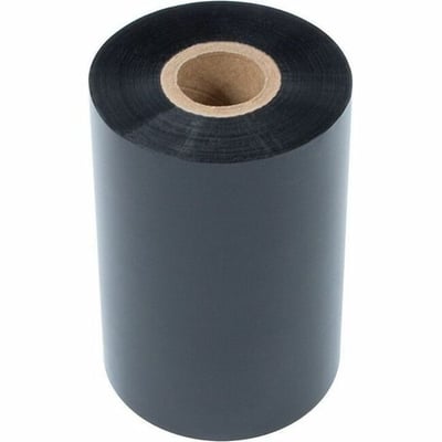 110MM (4.33IN) WIDE TT WAX RIBBON BLACK 1IN CORE 600M/ROLL