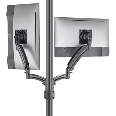 Chief Kontour K1P220BXRH Pole Mount for Monitor, All-in-One Computer - Black - TAA Compliant