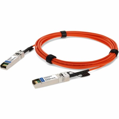 AddOn MSA and TAA Compliant 10GBase-AOC SFP+ to SFP+ Orange Active Optical Cable (850nm, MMF, 1m)