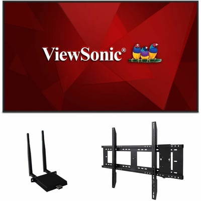 ViewSonic Commercial Display CDE5530-E1 - 4K, Integrated Software, WiFi Adapter and Fixed Wall Mount - 450 cd/m2 - 55"
