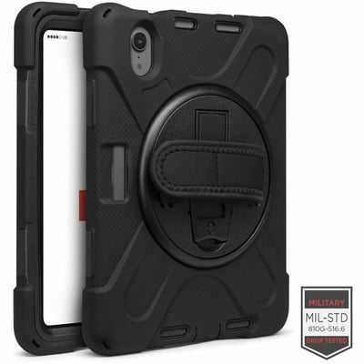 CELLAIRIS - APPLE RAPTURE RUGGED - IPAD MINI 7 /6 W/ KICKSTAND & HAND STRAP BLAC