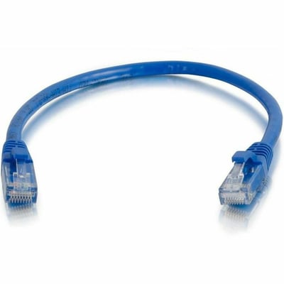 Quiktron Q-Series Patch Cords, CAT5E, Booted, Blue, 4 FT