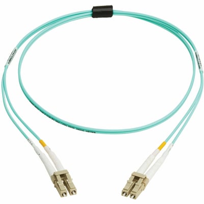 FIBER CABLE 10GB/40GB/100GB MMF 50 OM4 LSZH  LC/LC AQUA 2M TAA