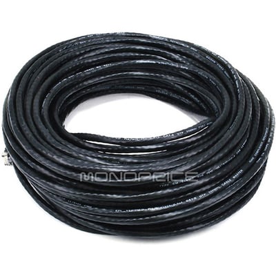 CAT6 24AWG UTP ETHERNET NETWORK PATCH CABLE, 100FT BLACK