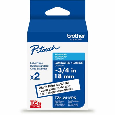 BLACK/WHITE TAPE (18MM) (2PK)