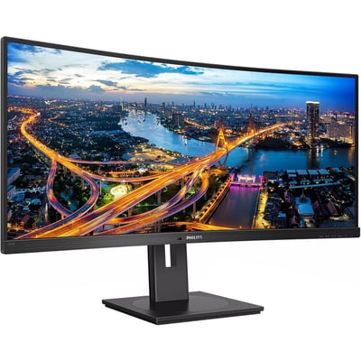 PHILIPS 346B1C 34" Monitor, Cuved, LED, UltraWide QHD (3440x1440), USB-C, USB-Hub, 4 Year Manufacturer Warranty