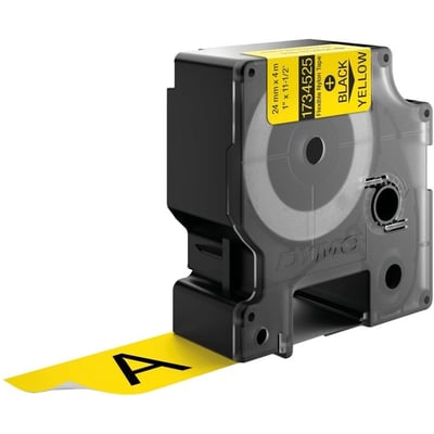 RHINO 1 YELLOW FLEX NYLON LABEL- 25MM