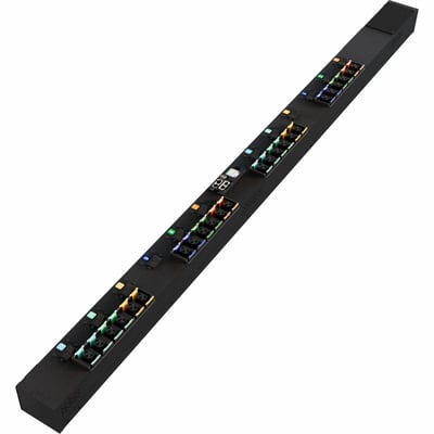 Vertiv PowerIT VP6NA0A0 Upgradeable Outlet Level Monitoring HD rPDU, Vertical, Three Phase, 24 Combination C13/C19 Outlets, 80A, 1~ 240V/3~ 208V, 0U