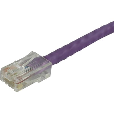 Lynn Electronics 100FT Purple CAT6 Non-Booted Patch Cord