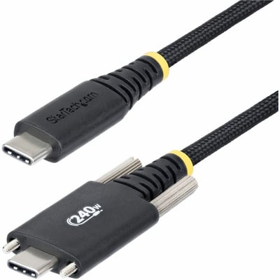 10FT USB-C CABLE USB-IF 240W PD/RUGGED/SIDE LOCKING SCREWS