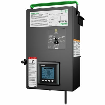 PB BUSWAY TAP OFF UNIT 208V W/ METER 1X2 POLE 3 WIRE 30A L3-L1 3FT