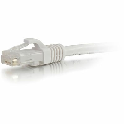 Quiktron Q-Series Patch Cords, CAT5E, Booted, White, 50 FT