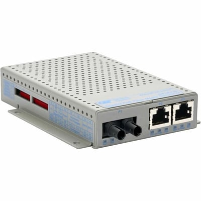 10/100/1000 2XRJ-45 POE 60W CON VERTER ST MM 850 550M AC -40-75C