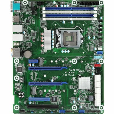 ASROCK RACK C246 WS ATX SERVER MOTHERBOARD LGA 1151 INTEL C246