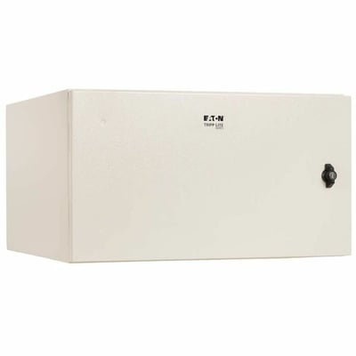 Tripp Lite by Eaton SmartRack Industrial Enclosure with Lock - NEMA 4, Wall Mount, Metal Construction, 20.5 in. Depth, 6U, Gray