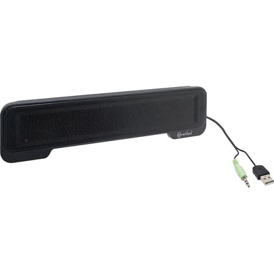 USB SOUNDBAR STEREO SPEAKERS, 2X2.5W, BL
