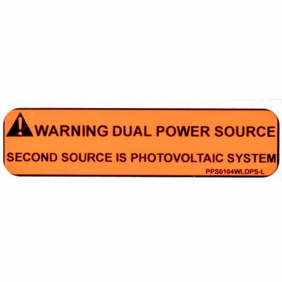 1X4 LABEL - PV AC DISCONNECT