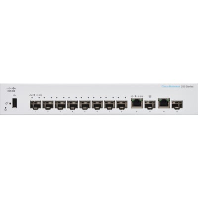 CBS350 MANAGED 8-PORT SFP, EXT PS, 2X1G COMBO REMANUFACTURED