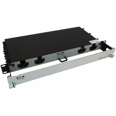 Eaton Tripp Lite Series Preloaded Fiber Panel, 1U - 2x (3x8F MTP/MPO-APC F/F) 24F Trunk Cables, OS2 Singlemode, 20 m (65.6 ft.)