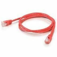 Quiktron Q-Series Patch Cords, Cat6, Booted, Red, 75 Ft