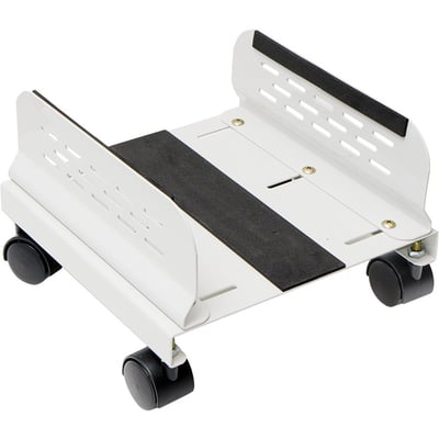 SYBA Steel PC Stand for ATX Case with Adj. Width with Caster wheels
