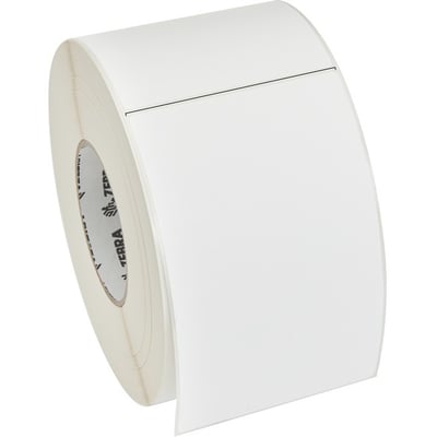 Zebra Label Paper 4 x 6.5in Direct Thermal Zebra Z-Perform 2000D 3 in core