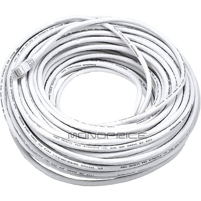 CAT5E UTP  PATCH CABLE_ 100FT WHITE
