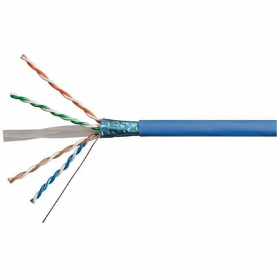 MONOPRICE 23AWG CAT6A 550MHZ F/UTP SOLID; RISER‑RATED (CMR) BULK PU