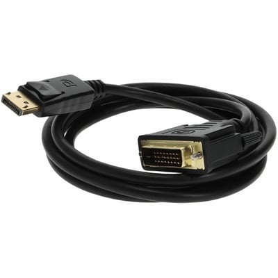 AddOn 3m DisplayPort 1.2 Male to DVI-D Dual Link (24+1 pin) Male Black Cable Which Requires DP++ For Resolution Up to 2560x1600 (WQXGA)