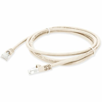 AddOn 3ft Beige CAT 5E PVC Ethernet Cable Snagless Bubble Boot RJ-45 M/M