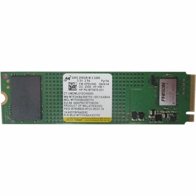 HPI - RPB Certified Parts 256 GB Solid State Drive - M.2 2280 Internal - PCI Express NVMe (PCI Express NVMe 4.0 x4)