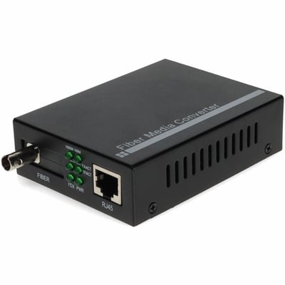 AddOn 10/100/1000Base-TX(RJ-45) to 1000Base-BXD(ST) BiDi SMF 1550nm/1310nm 20km Media Converter
