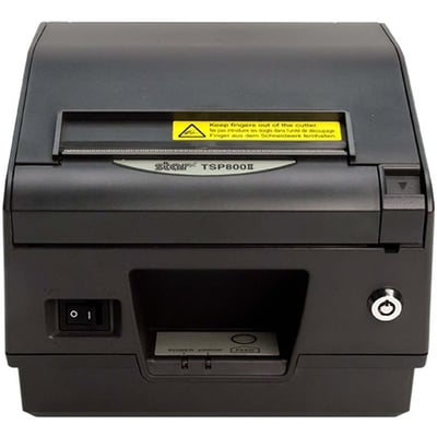 Star Micronics TSP800II Thermal Printer, Ethernet, Paper cover Lock - Cutter, External Power Supply Included, Gray