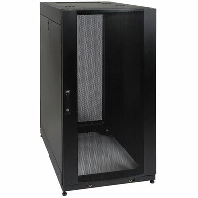 Tripp Lite by Eaton 25U SmartRack Standard-Depth Half-Height Server Rack Enclosure Doors and Side Panels