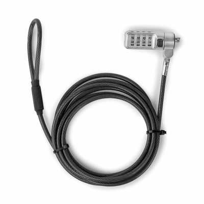 ROCBOLT W21 SECURITY CABLE RESETTABLE 4-DIGIT COMBINATION LOCK