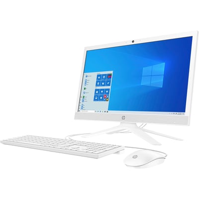 HP 21-b1010 All-in-One Computer - AMD 3020E - 4 GB - 128 GB SSD - 20.7" Full HD - Desktop - Snow White