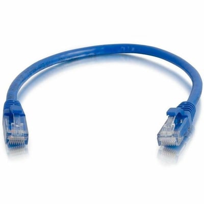 Quiktron 6Ft Q-Series Cat6A Snagless (UTP) Ethernet Network Patch Cable, CM Rated - Blue