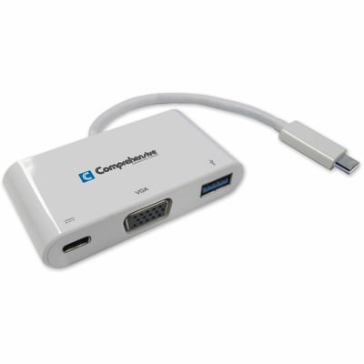 Comprehensive USB Type-C to VGA + USB3.0 + Power Delivery (PD) Adapter